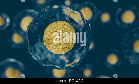 3D render illustrazione delle cellule astratto umano o animale Foto Stock