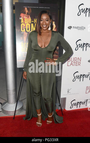 Hollywood, CA. Il 22 agosto, 2018. Charmaine Pratt presso il Los Angeles prima di sostenere le ragazze al Arclight in Hollywood, la California il 22 agosto 2018. Credito: David Edwards/media/punzone Alamy Live News Foto Stock