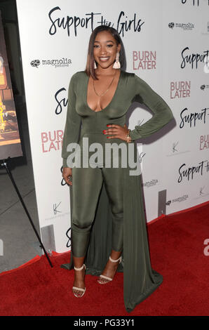 Hollywood, CA. Il 22 agosto, 2018. Charmaine Pratt presso il Los Angeles prima di sostenere le ragazze al Arclight in Hollywood, la California il 22 agosto 2018. Credito: David Edwards/media/punzone Alamy Live News Foto Stock