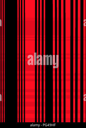 Abstract neon rosso incandescente linee verticali pattern. Sfondo a strisce per il web design, copertine, volantini, biglietti di auguri, tessuto Foto Stock