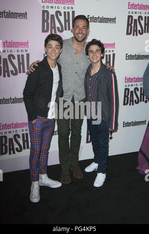 2018 San Diego Comic Con - settimanale di intrattenimento di chiusura della festa notturna - Arrivi con: Aser Angel, Zachary Levi, Jack Dylan Grazer dove: San Diego, California, Stati Uniti quando: 22 lug 2018 Credit: Tony Forte/WENN Foto Stock