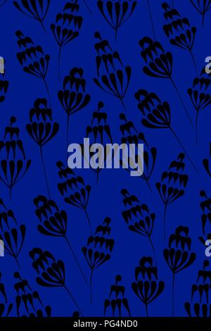 Design floreale perfetta configurazione di sfondo disegnato a mano. Illustrazione Vettoriale in stile retrò.La stampa tessile, fabroc swatch, la carta di avvolgimento. Illustrazione Vettoriale