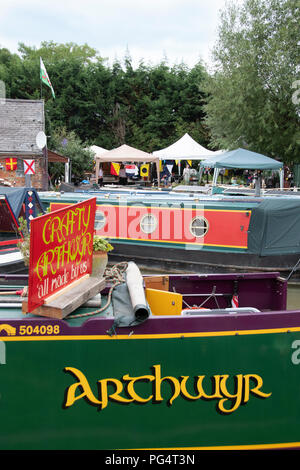 Blisworth Canal Festival 2018 :Blisworth, Northamptonshire sul Grand Union Canal Foto Stock