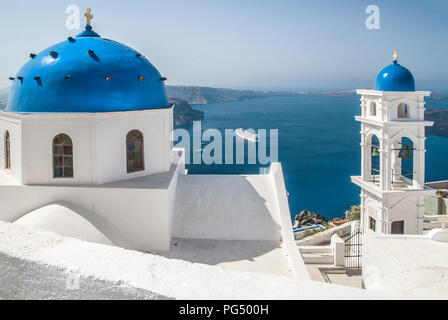 Santorini Imerovigli Anastasi chiesa Foto Stock