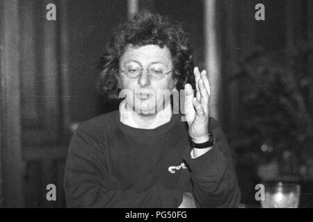 Il scrittore Ungherese Peter Esterhazy a Vienna nel 1989. Foto Stock