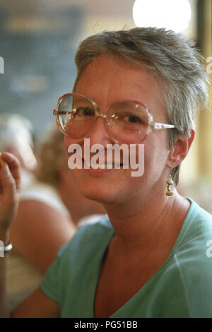 Ritratto del traduttore svizzero Susanna Roth, che ha tradotto in tedesco varie opere di recente letteratura ceca, ivi comprese quelle di Bohumil Hrabal e Milan Kundera. Foto Stock
