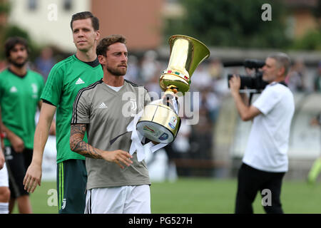 Claudio Marchisio della Juventus FC durante la pre-stagione amichevole tra Juventus A e Juventus B. Foto Stock