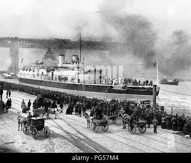 HMS Victoria, Newcastle upon Tyne nel 1895 Foto Stock