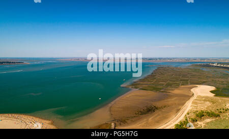 Vista aerea della costa atlantica in Ronce les Bains Charente Maritime Foto Stock