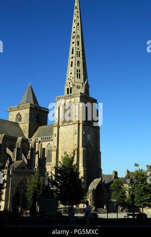 Cathedrale de Saint Tugdual, luogo Martray, Treguier, Cotes d'Armor Bretagna, Francia Foto Stock