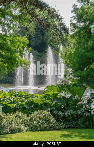 Fontane in Jephson Gardens, Leamington Spa Foto Stock