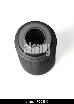 Auto ammortizzatore in gomma di protezione per la polvere e lo sporco isolato su bianco Foto Stock
