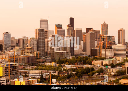 Il centro cittadino di Seattle, nello Stato di Washington, USA Foto Stock