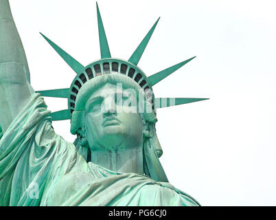 Statua della Libertà di New York City, Stati Uniti d'America Foto Stock