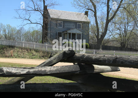 I peer House di Appomattox Court House, Virginia. Foto Stock