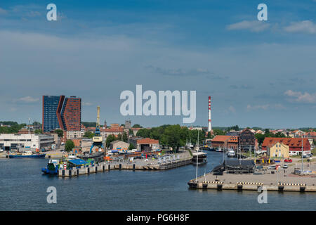 Porto di Klaipeda, Lituania, ex Memel, Courland Lagoon, Klaipeda, della Lituania, dell'Europa orientale Foto Stock