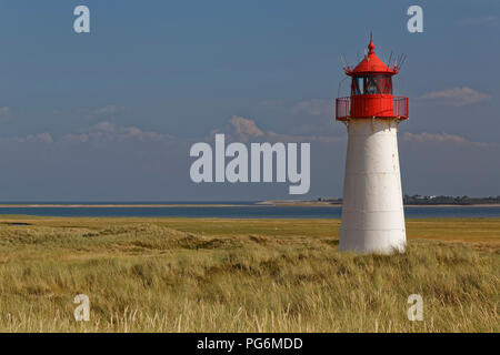 Faro List-West, parte settentrionale dell'isola conosciuta come Ellenbogen, Sylt, Frisia settentrionale, Schleswig-Holstein Foto Stock