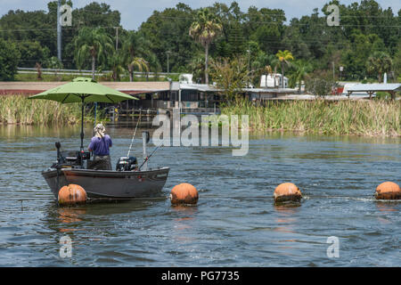 Florida Fisherman Sun Protection Foto Stock