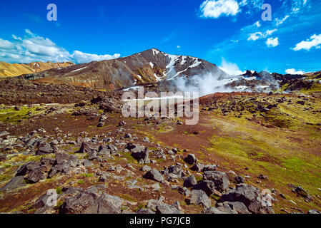 Landmannalaugar montagne, Islanda Foto Stock