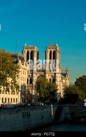 Notre Dame de Paris Cattedrale di Notre Dame Parigi Francia Foto Stock