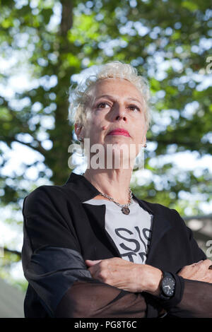 Edinburgh, Regno Unito. Il 25 agosto, 2018. Adele Patrick è l'Apprendimento Permanente e dello sviluppo creativo Manager a Glasgow le donne della Biblioteca. Nella foto al Edinburgh International Book Festival. Edimburgo, Scozia. Foto di Gary Doak / Alamy Live News Foto Stock