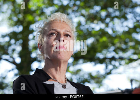 Edinburgh, Regno Unito. Il 25 agosto, 2018. Adele Patrick è l'Apprendimento Permanente e dello sviluppo creativo Manager a Glasgow le donne della Biblioteca. Nella foto al Edinburgh International Book Festival. Edimburgo, Scozia. Foto di Gary Doak / Alamy Live News Foto Stock