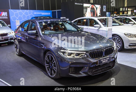 Bangkok, Tailandia - 22 agosto 2018: BMW M5 modello presentato nella grande vendita motore 2018 Foto Stock