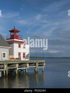 Faro Museo presso il Northumberland il Museo della Pesca su Caladh Avenue in Pictou, Nova Scotia Foto Stock