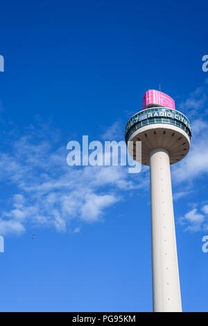 St Johns Beacon (noto anche come Radio City 96,7 studio torre ), Liverpool, Merseyside England, Regno Unito Foto Stock