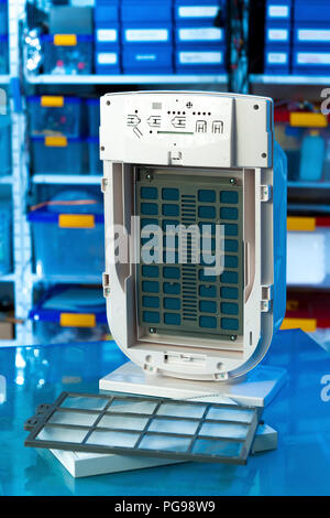Filtro HEPA sistema filtro dell'aria. Foto Stock