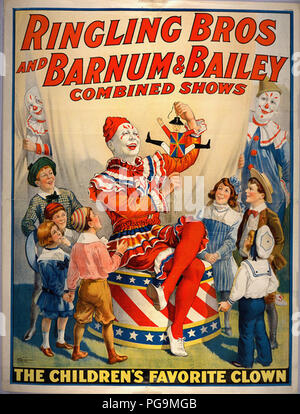 Vintage magic circus locandina Foto Stock