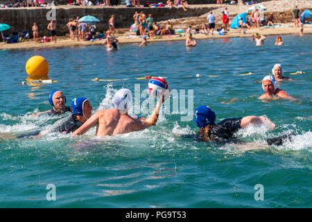 Lyme Splash acqua di mare Campionati del Polo Foto Stock