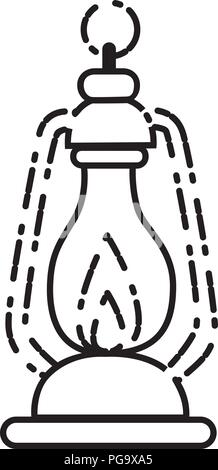 Camp olio lampada Illustrazione Vettoriale