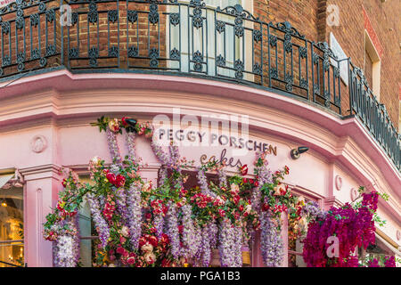 Una tipica vista nel quartiere di Belgravia a Londra Foto Stock