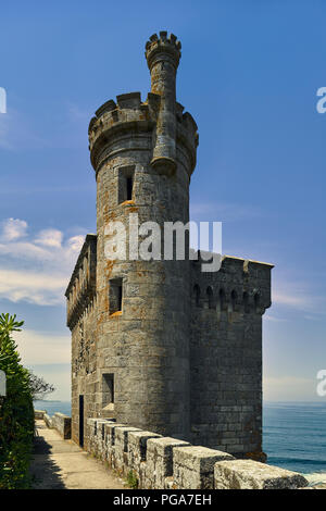 Baiona Castle è un castello del XII sec., situato nella città di Pontevedra, Bayonne, Galizia, Spagna, Europa. Foto Stock