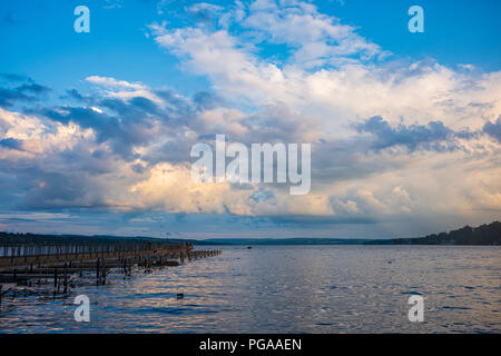 Lago Skaneateles, Skaneateles, New York, Stati Uniti d'America, 11 agosto 2018. Foto Stock