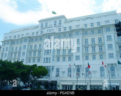 Hotel Copacabana Palace, Atlântica Avenue, Copacabana, Rio de Janeiro, Brasile Foto Stock