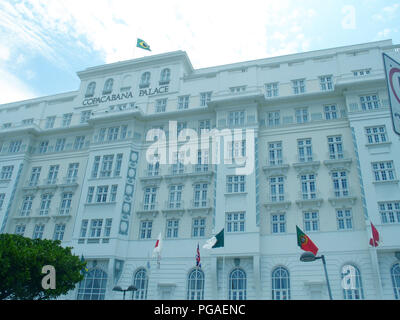 Hotel Copacabana Palace, Atlântica Avenue, Copacabana, Rio de Janeiro, Brasile Foto Stock