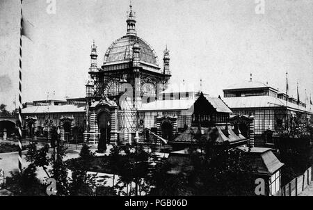 Ausstellungspalast, Berlino 1885. Foto Stock