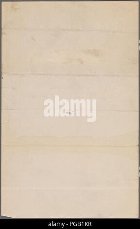 Firma autografa tagliati fuori e montato. Nota firmata da Julian Hawthorne lo identifica come scritto sul coperchio di una copia di Dickens della casa parole, 1855 Foto Stock