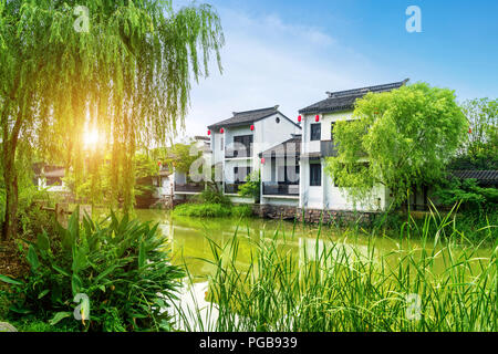 Wuxi, una famosa città d'acqua in Cina Foto Stock