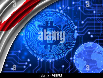 Bandiera dell'isola di pasqua Rapa Nui con un posto per il vostro testo, sullo sfondo di una mappa del mondo.bandiera con un posto per il vostro testo, sullo sfondo di un mondo Foto Stock