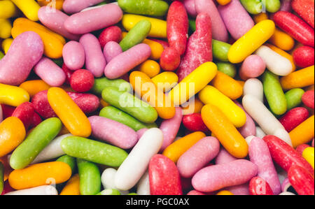 Full frame closeup di multi-colore di candy sticks / Dolci Foto Stock