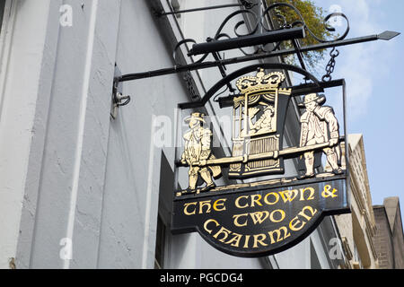 La corona e due presidenti public house in Dean Street, Soho, London, W1, Regno Unito Foto Stock