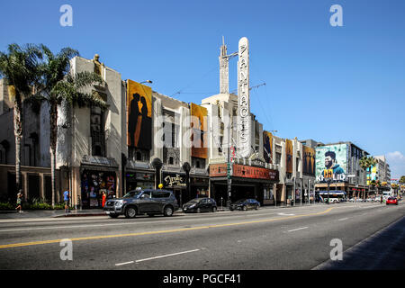 Los Angeles, Stati Uniti d'America - 25 Luglio 2017: Il Frolic sala bar si trova accanto al Teatro Pantages ed è l'ultima barra sulla Hollywood Boulevard. Foto Stock