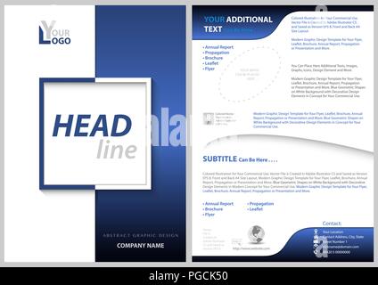 Il flyer geometrica modello con divisa Square Illustrazione Vettoriale