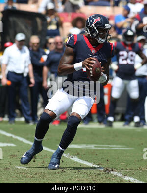 Agosto 25, 2018 a Los Angeles, CA.Durante la NFL Houston Texans vs Los Angeles Rams presso il Los Angeles Memorial Coliseum di Los Angeles, Ca il 25 agosto 2018. Jevone Moore Foto Stock