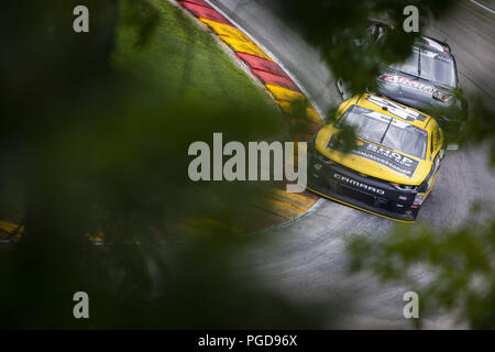 Elkhart Lake, WI, Stati Uniti d'America. 24 Ago, 2018. Justin marchi (42) Pratiche per il nono Johnsonville annuale 180 a Road America di Elkhart Lake, WI. Credito: Stephen A. Arce/ASP/ZUMA filo/Alamy Live News Foto Stock