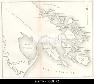 Immagine dalla pagina 118 di 'riepilogo narrativa di una spedizione esplorativa alle sorgenti del fiume Mississippi nel 1820 ripreso e completato con la scoperta della sua origine in Itasca Lago nel 1832. Con appendici' dal B0025. Foto Stock