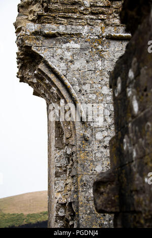 Corfe Castle, Dorset, Inghilterra Foto Stock